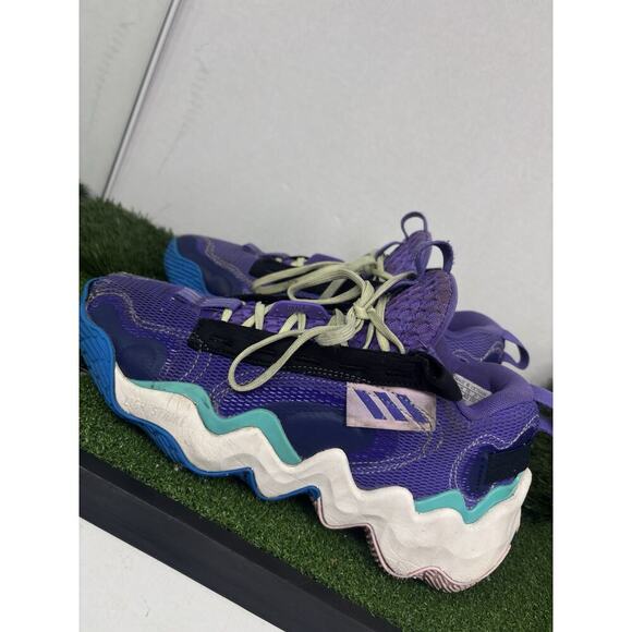 adidas Shoes - Adidas Exhibit B Hoop City Womens Size 8 Purple White Basketball Shoes Sneakers